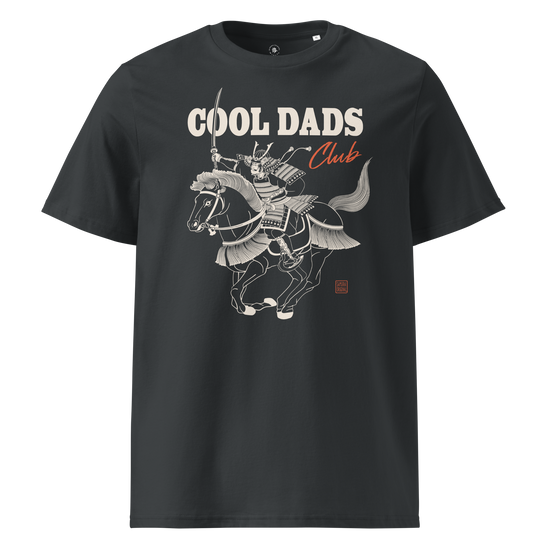Cool Dads Club Samurai Edition Organic T-Shirt India Ink Grey - Samurai Original