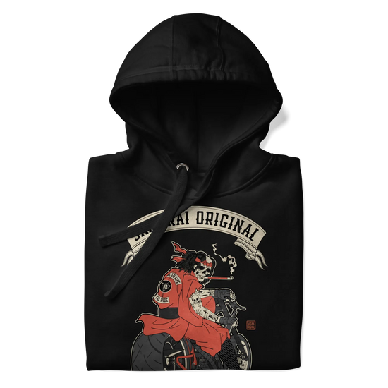 Samurai Choppers Biker Japanese Ukiyo-e Unisex Hoodie - Samurai Original