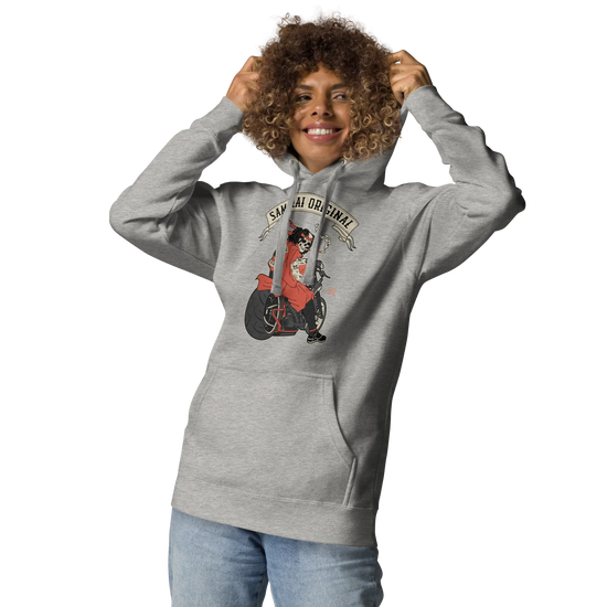 Samurai Choppers Biker Japanese Ukiyo-e Unisex Hoodie - Samurai Original