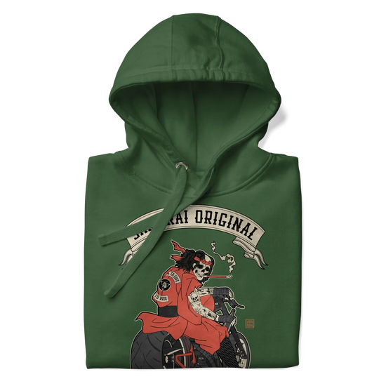 Samurai Choppers Biker Japanese Ukiyo-e Unisex Hoodie - Samurai Original