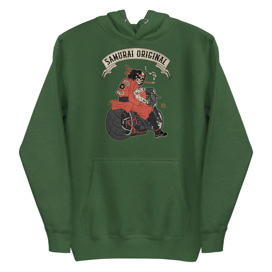 Samurai Choppers Biker Japanese Ukiyo-e Unisex Hoodie - Samurai Original