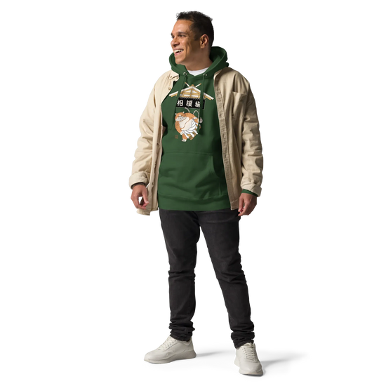 Cat Sumo Japanese Ukiyo-e Unisex Hoodie -