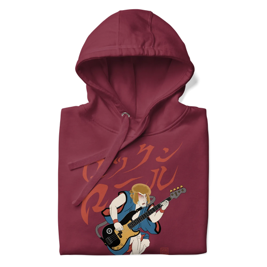 Bassist Samurai Japanese Ukiyo-e Unisex Hoodie 11 -