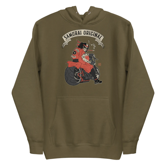 Samurai Choppers Biker Japanese Ukiyo-e Unisex Hoodie - Samurai Original