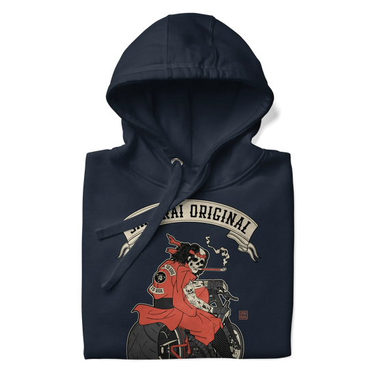Samurai Choppers Biker Japanese Ukiyo-e Unisex Hoodie - Samurai Original