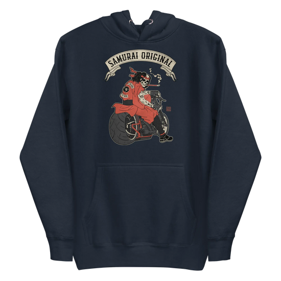 Samurai Choppers Biker Japanese Ukiyo-e Unisex Hoodie - Samurai Original