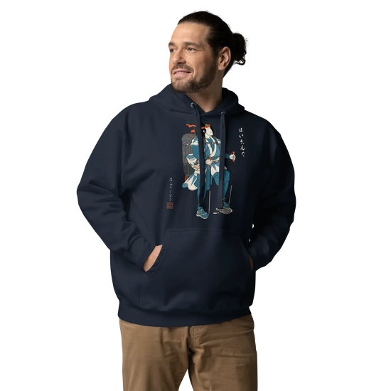 Samurai Hiking Japanese Ukiyo-e Unisex Hoodie -