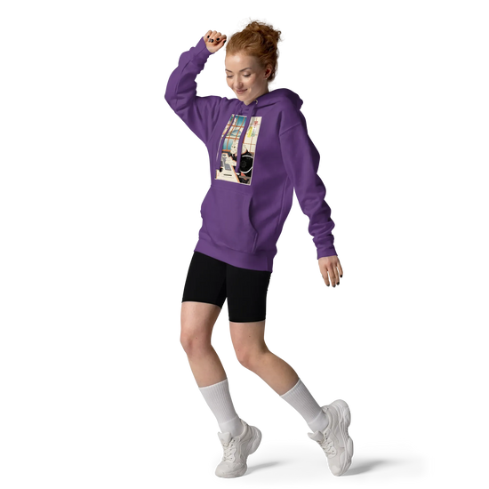 Cat Programmer Ukiyo-e Unisex Hoodie -