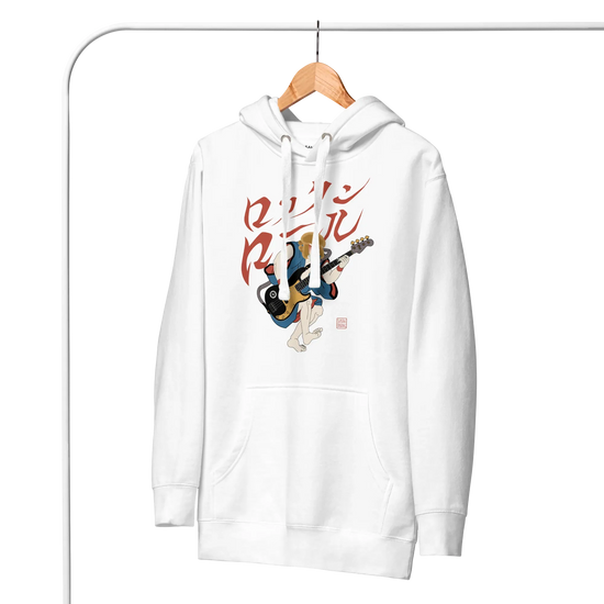 Bassist Samurai Japanese Ukiyo-e Unisex Hoodie 11 -