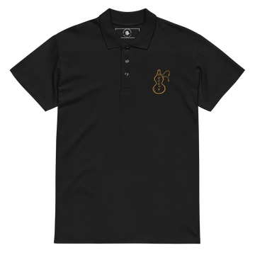 Japanese Custom Name Lucky Gourd Crest Premium pique polo shirt