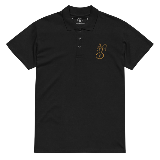 Japanese Custom Name Lucky Gourd Crest Premium pique polo shirt
