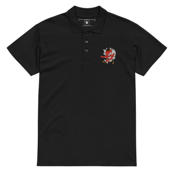 Tengu Japanese Ukiyo-e Premium pique polo shirt No.2