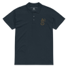 Japanese Custom Name Lucky Gourd Crest Premium pique polo shirt