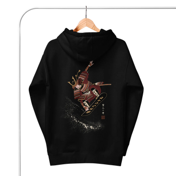 Samurai Snowboard Ukiyo-e Unisex Hoodie