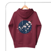 Sakura Blossom Ukiyo-e Unisex Hoodie Maroon - Samurai Original