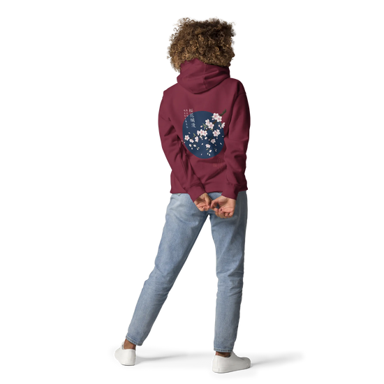 Sakura Blossom Ukiyo-e Unisex Hoodie - Samurai Original