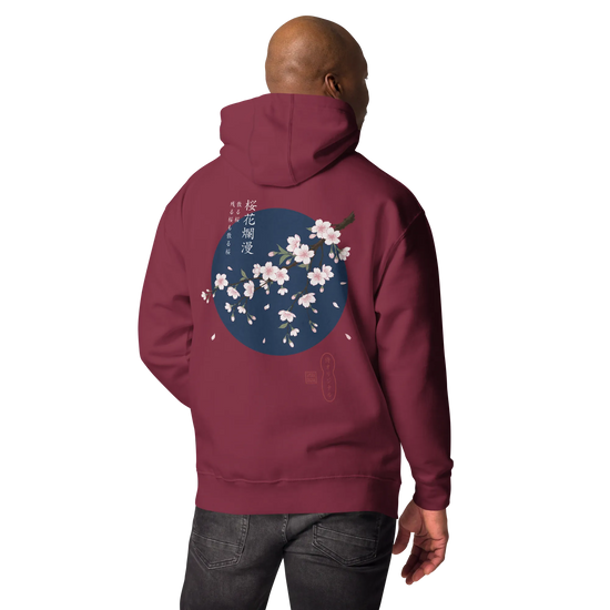 Sakura Blossom Ukiyo-e Unisex Hoodie - Samurai Original