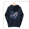 Sakura Blossom Ukiyo-e Unisex Hoodie Navy Blazer - Samurai Original