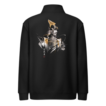 The Kagemusha Sumi-e Japanese Art Premium 1/4 Zip Sweatshirt Black - Samurai Original