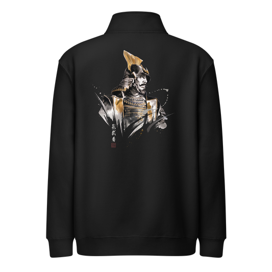 The Kagemusha Sumi-e Japanese Art Premium 1/4 Zip Sweatshirt Black - Samurai Original