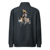 The Kagemusha Sumi-e Japanese Art Premium 1/4 Zip Sweatshirt Navy - Samurai Original