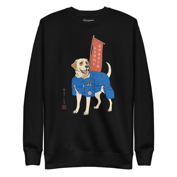 Labrador Retriever Japanese Ukiyo-e Premium Sweatshirt