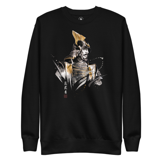 The Kagemusha Sumi-e Japanese Art Unisex Premium Sweatshirt Black - Samurai Original