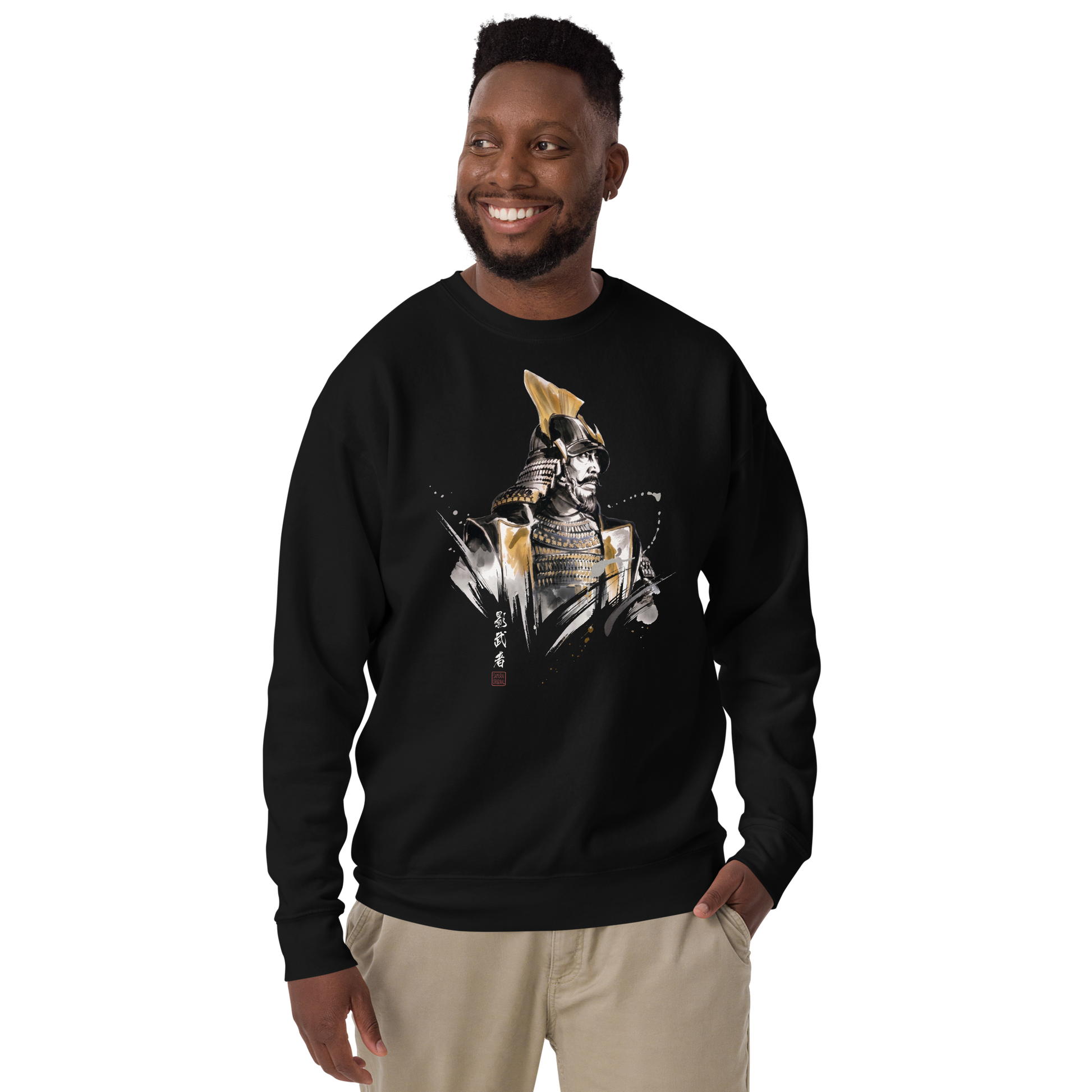The Kagemusha Sumi-e Japanese Art Unisex Premium Sweatshirt - Samurai Original