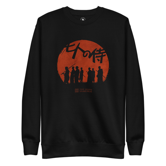 The Seven Samurai Japanese Art Unisex Premium Sweatshirt Black - Samurai Original