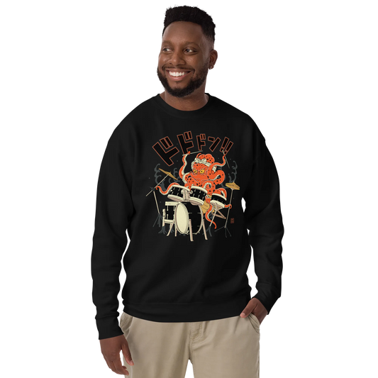 Octopus drummer Unisex Premium Sweatshirt