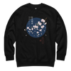Sakura Blossom Ukiyo-e Unisex Premium Sweatshirt Black - Samurai Original