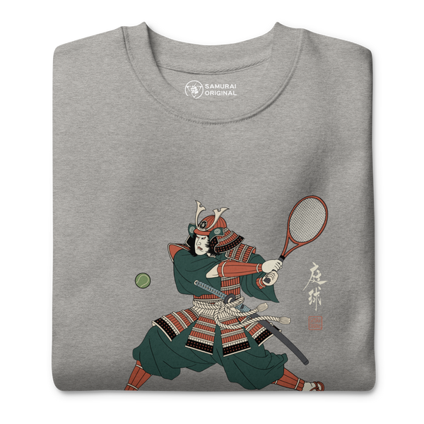 Samurai Tennis Japanese Ukiyo-e 4 Unisex Premium Sweatshirt