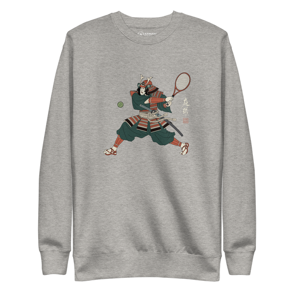 Samurai Tennis Japanese Ukiyo-e 4 Unisex Premium Sweatshirt