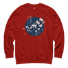 Sakura Blossom Ukiyo-e Unisex Premium Sweatshirt Cardinal - Samurai Original