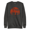 The Seven Samurai Japanese Art Unisex Premium Sweatshirt Charcoal Heather - Samurai Original