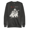 Ronin Guitar Blues Japanese Art Unisex Premium Sweatshirt Charcoal Heather - Samurai Original