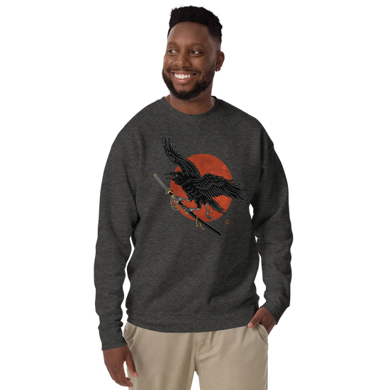 Ronin Raven Unisex Premium Sweatshirt - Samurai Original