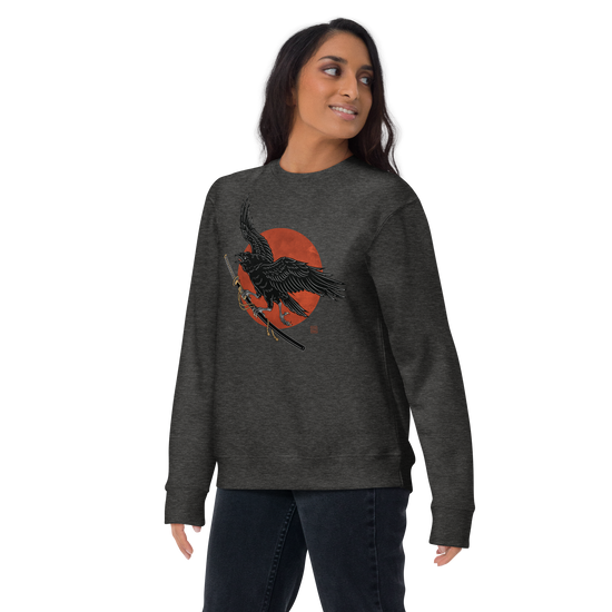 Ronin Raven Unisex Premium Sweatshirt - Samurai Original