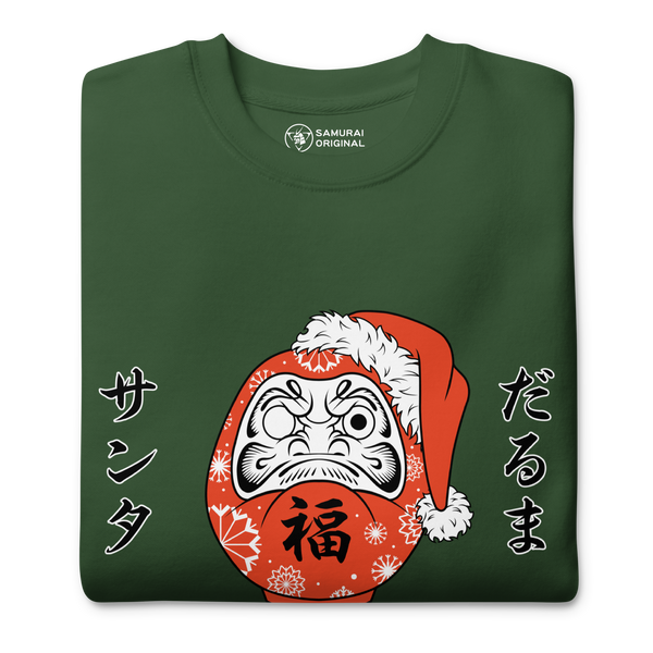 Santa Daruma Japanese Ukiyo-e Unisex Premium Sweatshirt