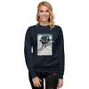 Samurai Skiing Ukiyo-e Unisex Premium Sweatshirt - Samurai Original