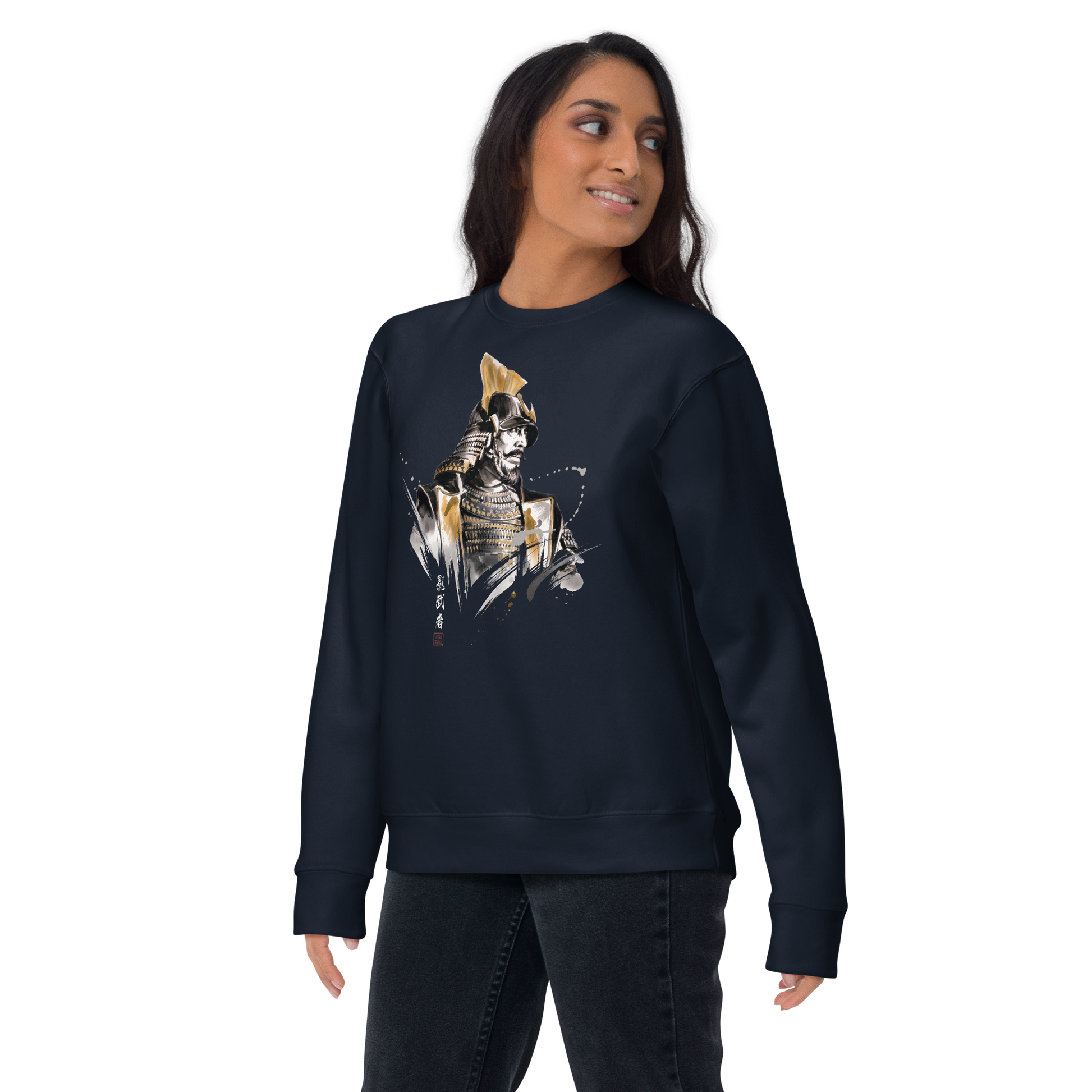 The Kagemusha Sumi-e Japanese Art Unisex Premium Sweatshirt - Samurai Original