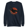 Ronin Raven Unisex Premium Sweatshirt Navy Blazer - Samurai Original