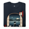 Moonlit Cats Ukiyo-e Unisex Premium Sweatshirt
