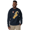 Beer Wave Ukiyo-e Unisex Premium Sweatshirt - Samurai Original