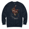 Samurai Snowboard Ukiyo-e Unisex Premium Sweatshirt
