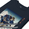 Samurai Skiing Ukiyo-e Unisex Premium Sweatshirt - Samurai Original
