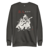 Ronin Guitar Blues Japanese Art Unisex Premium Sweatshirt Vintage Black - Samurai Original