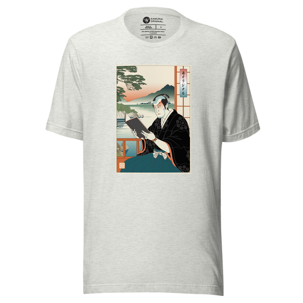 Samurai Reading Books Japanese Ukiyo-e Unisex t-shirt 2