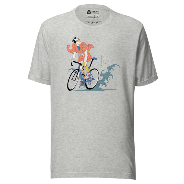 Samurai Bicycle Racing Ukiyo-e Unisex T-shirt - Samurai Original
