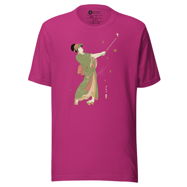 Geisha Golf Player Japanese Ukiyo-e Unisex T-shirt
